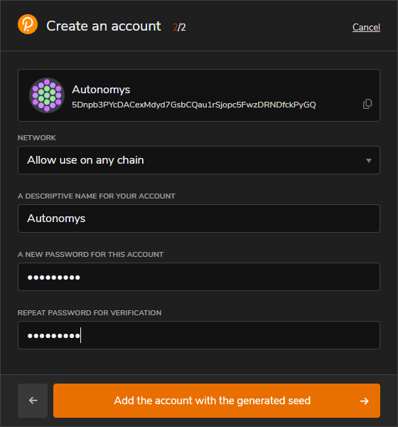 account-credentials-setup